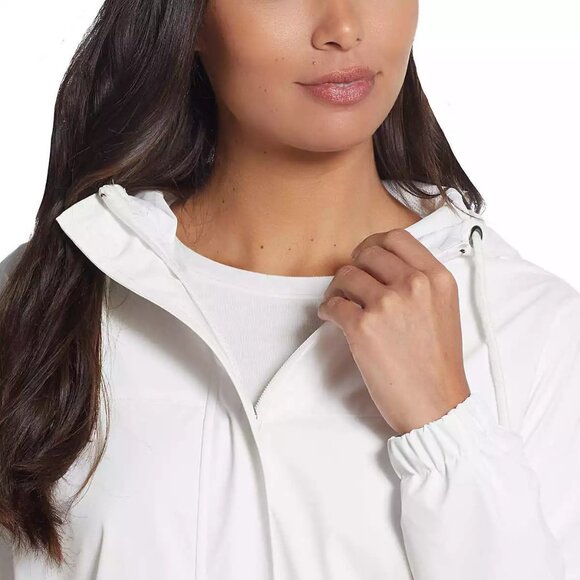 NEW Weatherproof Vintage Rain Slicker Jacket Women's Full Zip Lined White - Picture 3 of 9